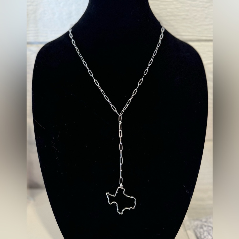 New Paperclip Lariat Custom silver necklace
